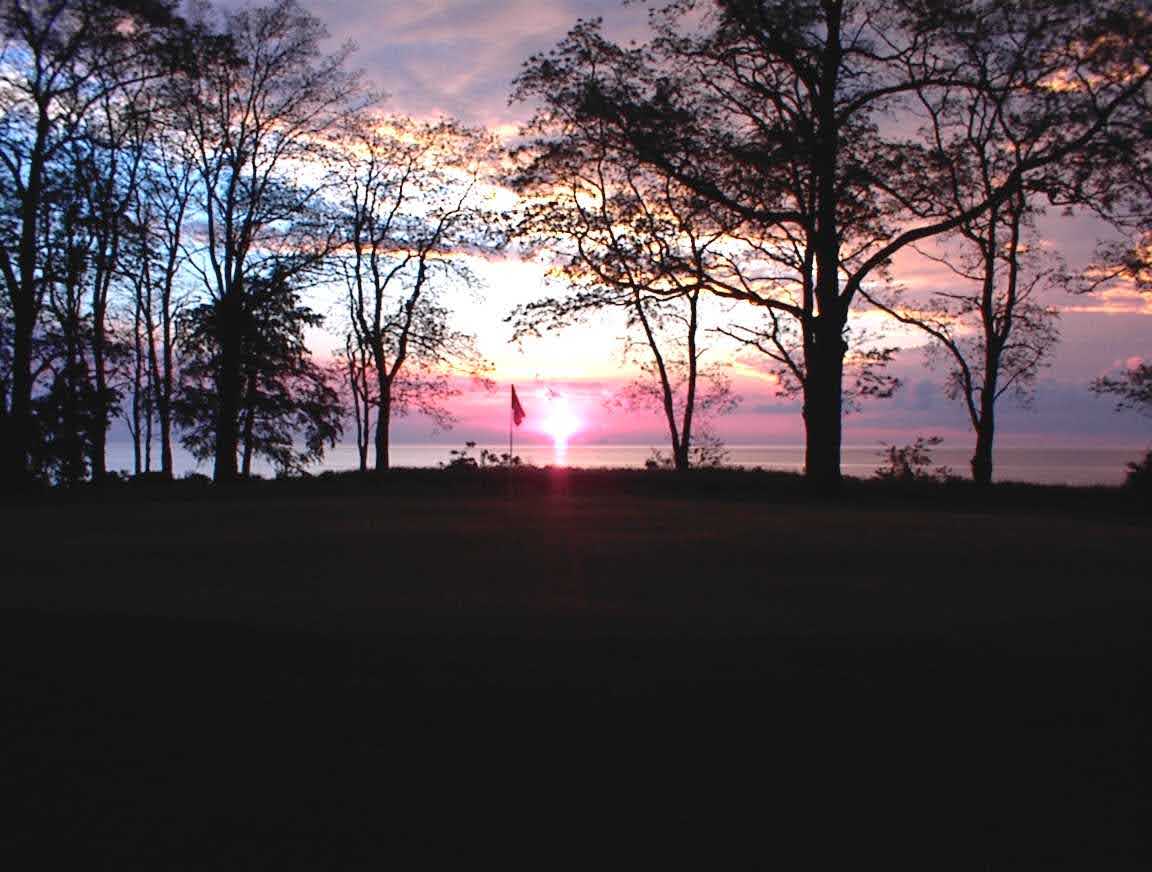 Sunset over Sugar Hill Golf Course
