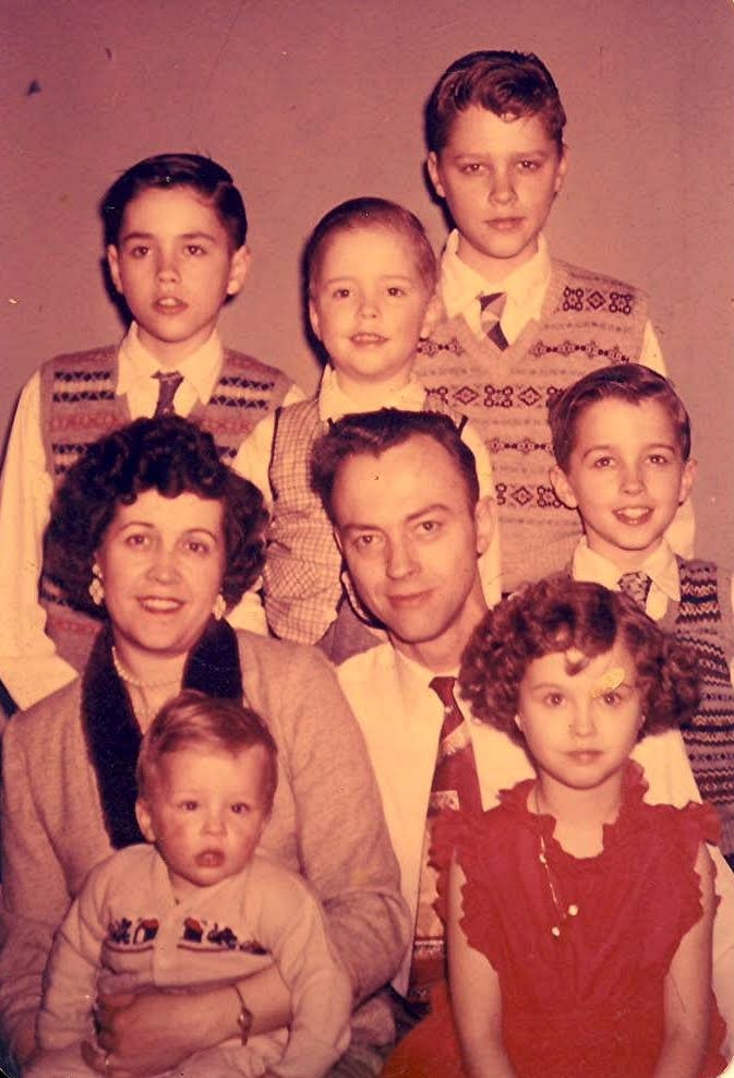 Hilburger family portrait: Edwin, Rosa, and the kids