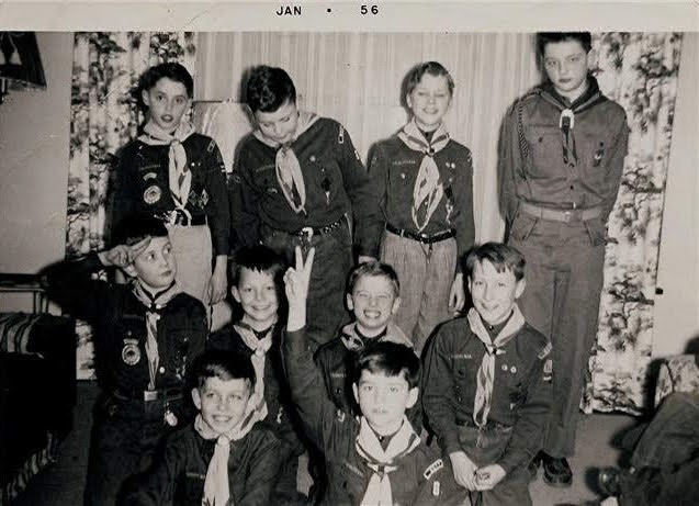 Mike and Rick at a Boy Scout meeting